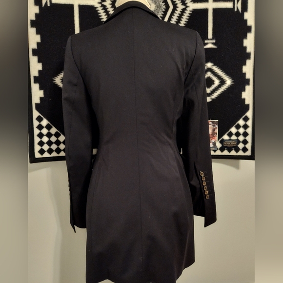 🖤 Vintage 90's Escada Elements Mid-Length Unisex Wear Blazer, Black, Flare Arm - Picture 10 of 14
